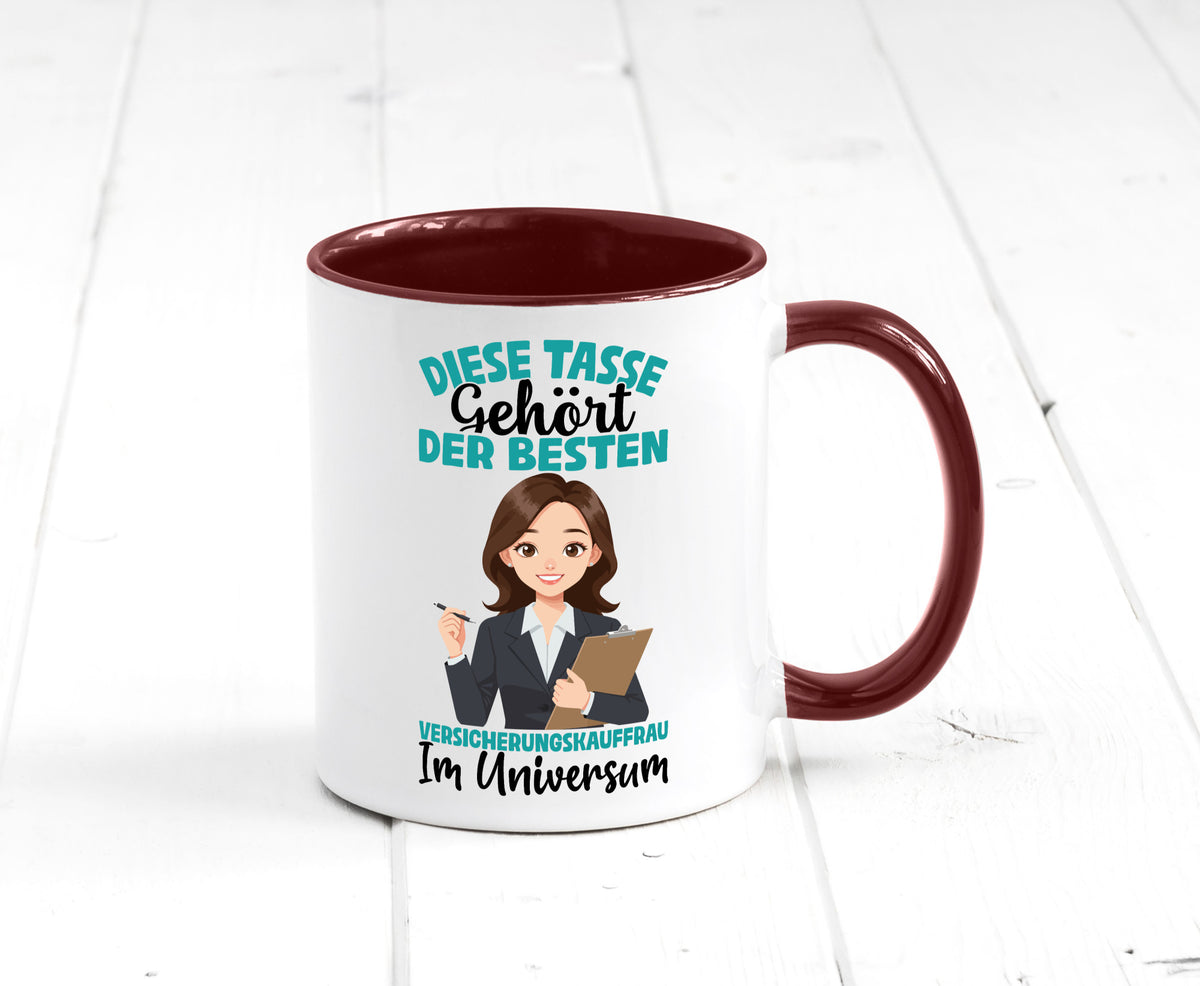 Im Universum: Versicherungskauffrau | Kauffrau lustig Humor Geschenkidee Tasse