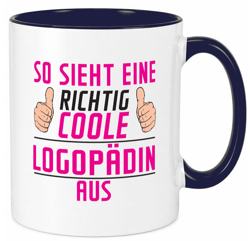 Richtig Coole Logopädin | Sprachtherapie Humor Geschenkidee Tasse