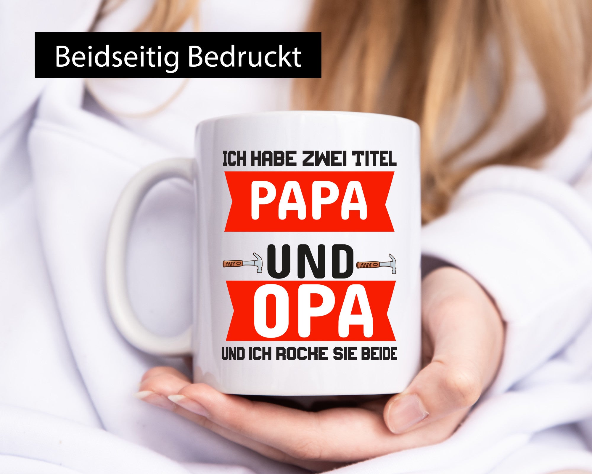 Papa und Opa | Vater Tasse Vatertag Großvater lustig Familie Geschenkidee