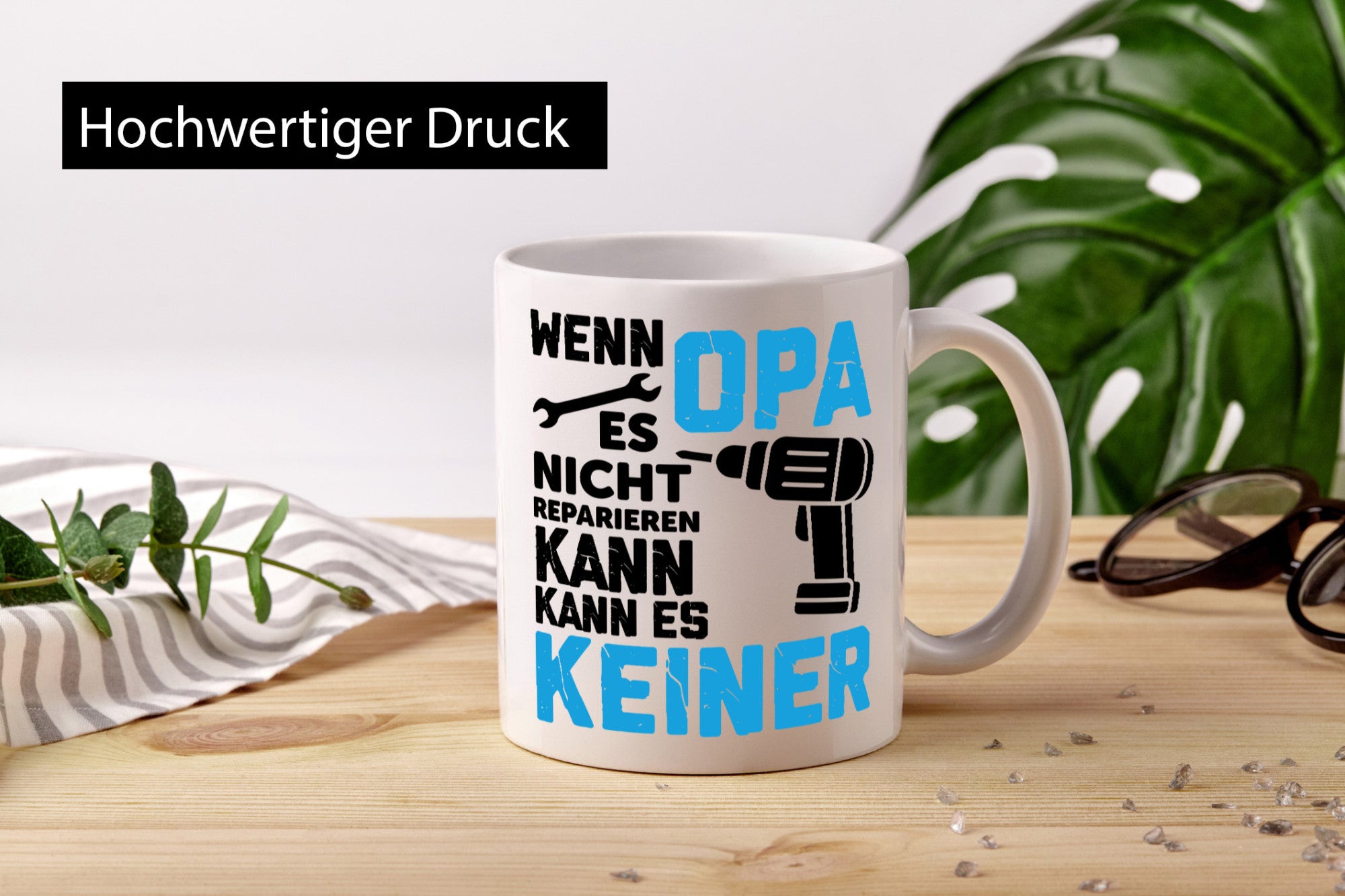 Wenn opa es nicht Reparieren kann | für alles Geschenkidee Familie Humor Tasse