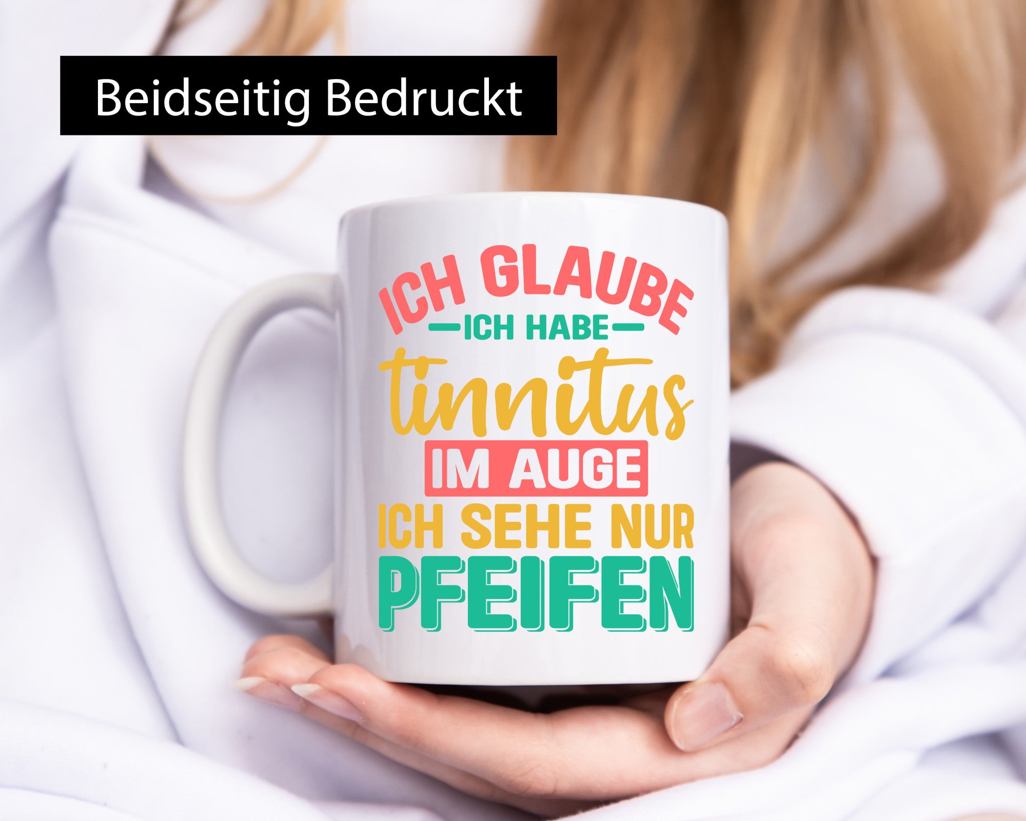 Ich glaube habe Tinitus | Coole Männer Witze v2 Humor Geschenkidee Tasse