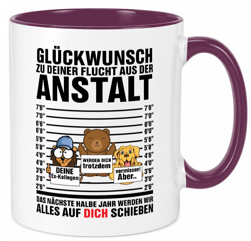 Glückwunsch zur Flucht | Arbeitskollegen Berufswechel Humor Arbeit Kollegen