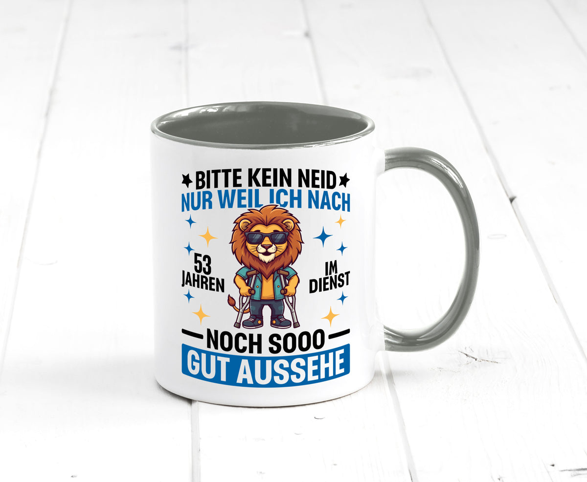 53 Jahre im Dienst | Arbeitsjubiläum Arbeit Geschenkidee Kollegen Büro Humor Tasse