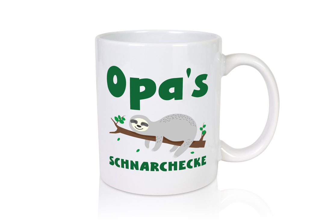 Opas Schnarchecke | Faultier Opa Bester Humor Familie Geschenkidee Tasse