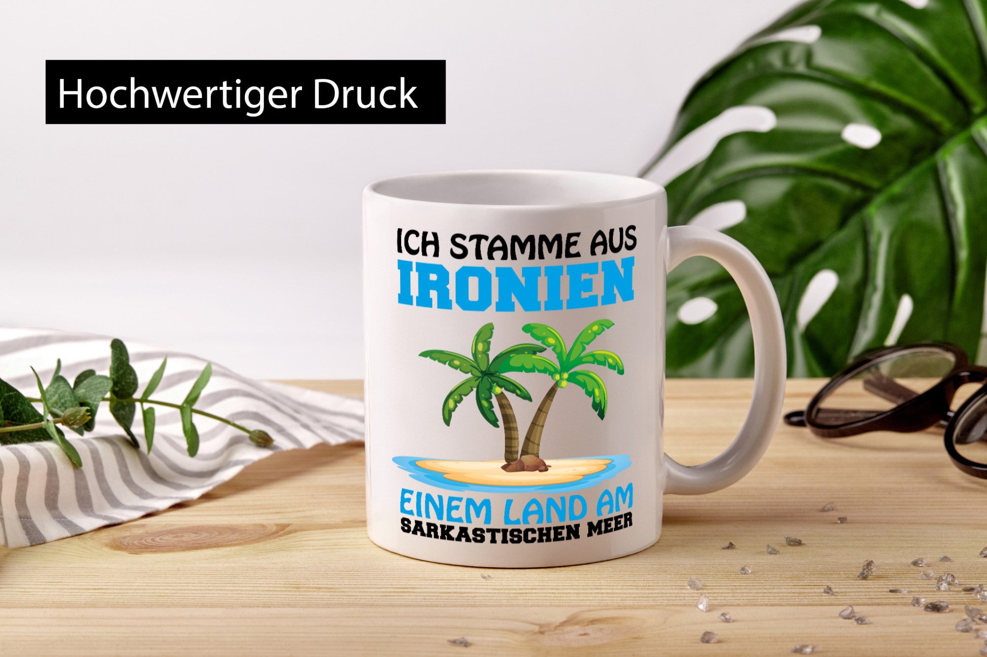 Am Sarkastischen Meer Geschenkidee Humor Tasse