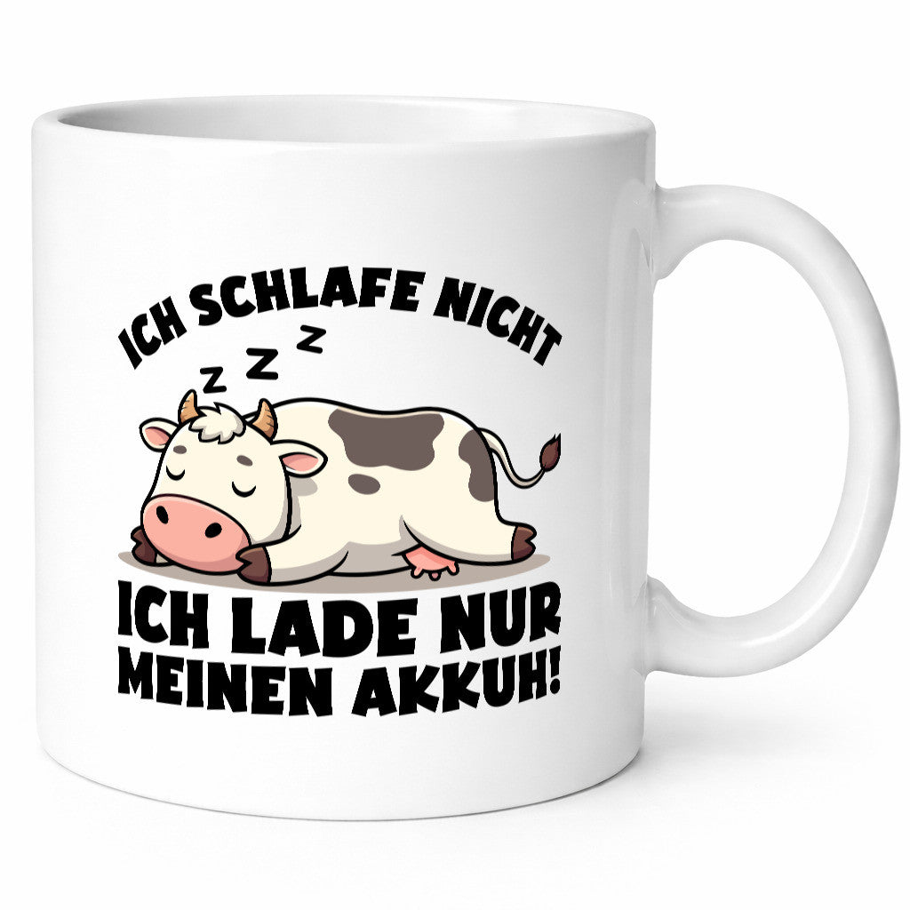 Ich schlafe nicht lade nur meinen Akkuh | Müde lustiger Spruch Geschenk Humor