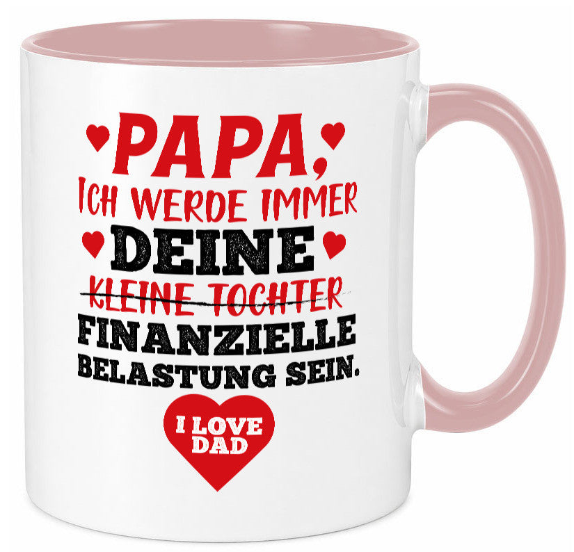 Finanzielle Belastung lustiger Spruch Geschenk Humor Geschenkidee Tasse