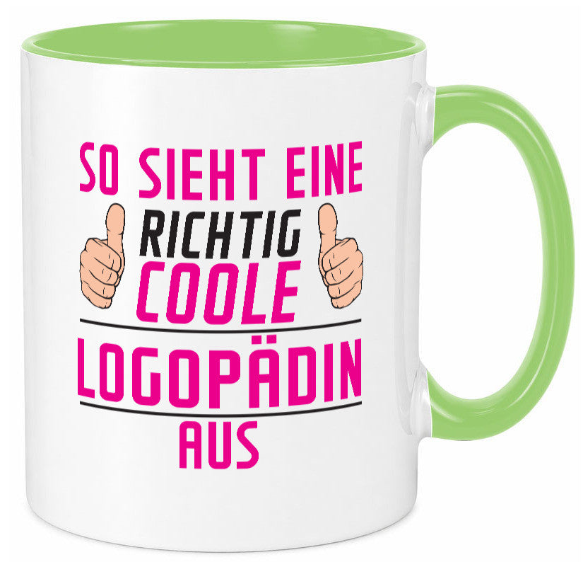 Richtig Coole Logopädin | Sprachtherapie Humor Geschenkidee Tasse