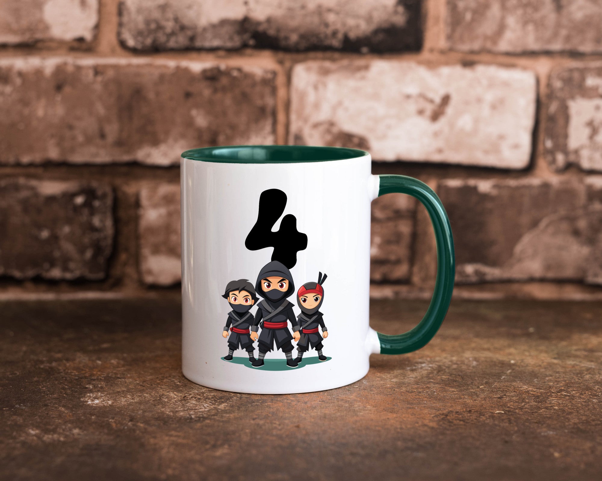 4. Geburtstag | 4 Jahre Ninja lustig Geschenkidee Geschenk Tasse