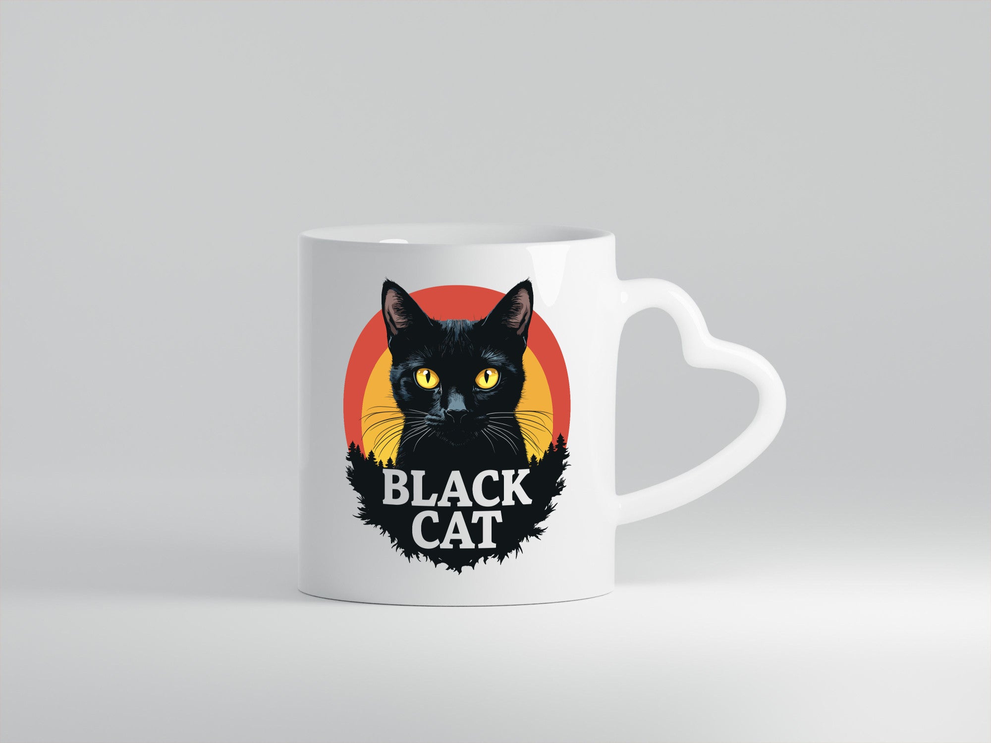 Black Cat | Schwarze Katze Böse Humor Tierliebhaber Geschenkidee Tasse