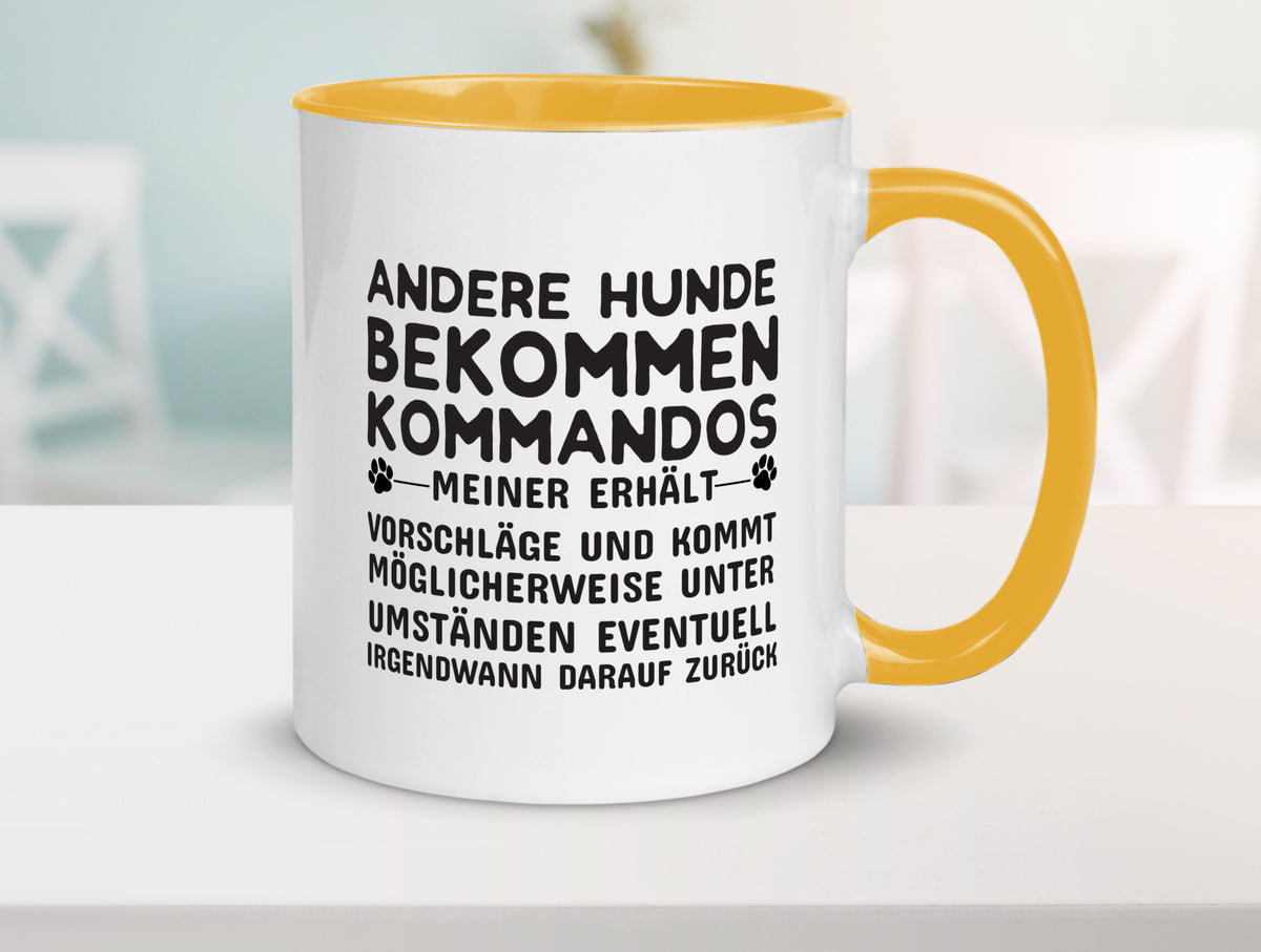 Hunde Training | Hundebesitzer Tasse Hundekommando lustig Tierliebhaber Humor