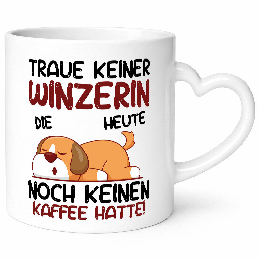 Traue keiner Winzerin | Weinbauer Wein lustiger Spruch Geschenk Humor