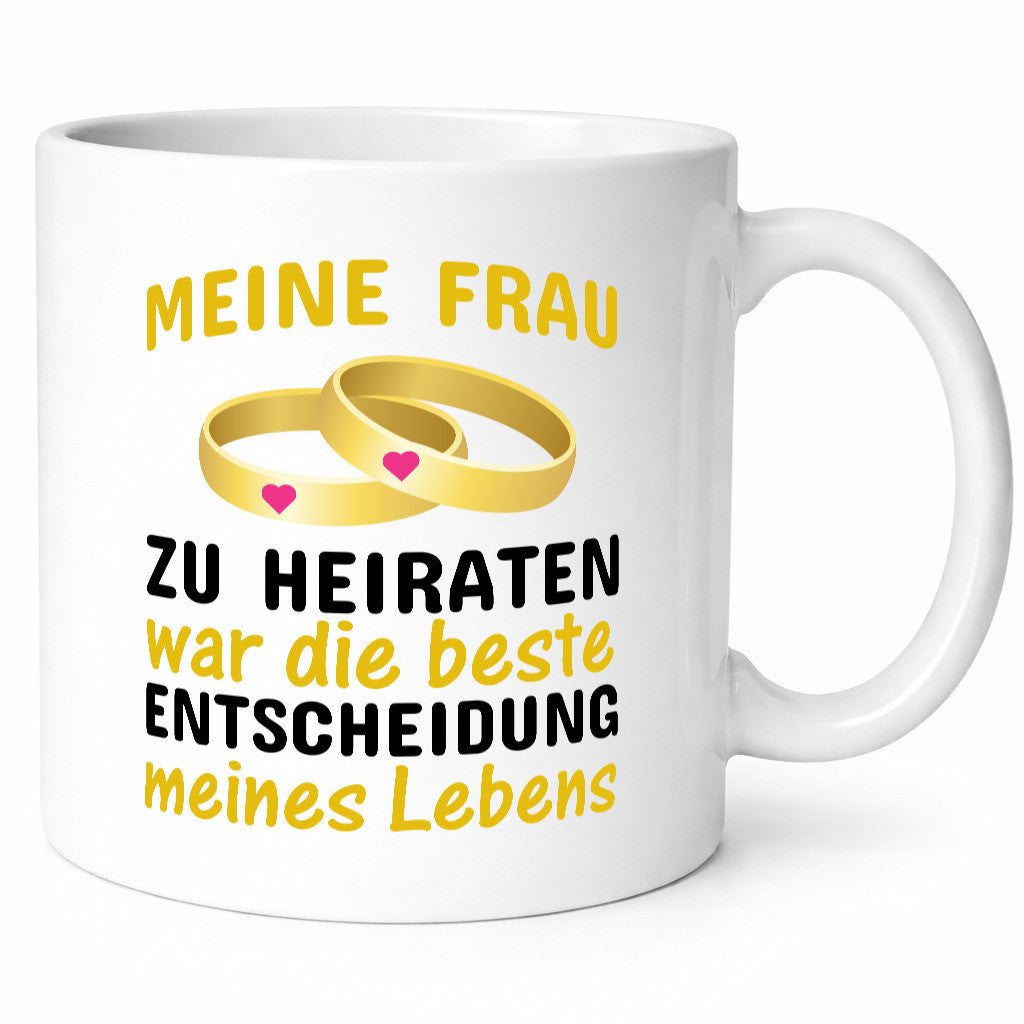 Hochzeitstag Spruch | Ehefrau Tasse romantisch Geschenkidee Familie Humor