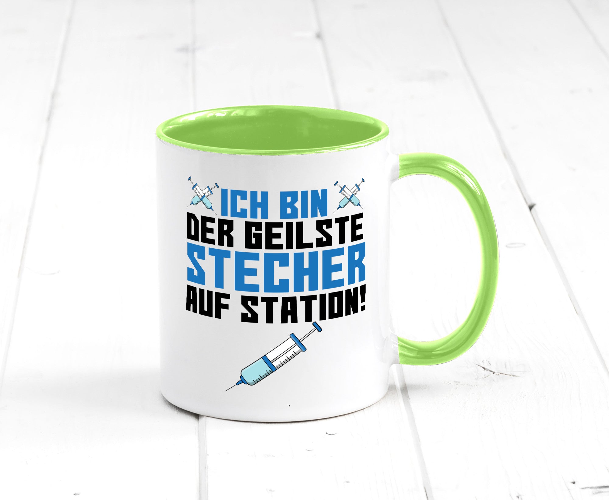 Ich bin der geilste Stecher | Pfleger Arzt Spritze lustig Humor Geschenkidee