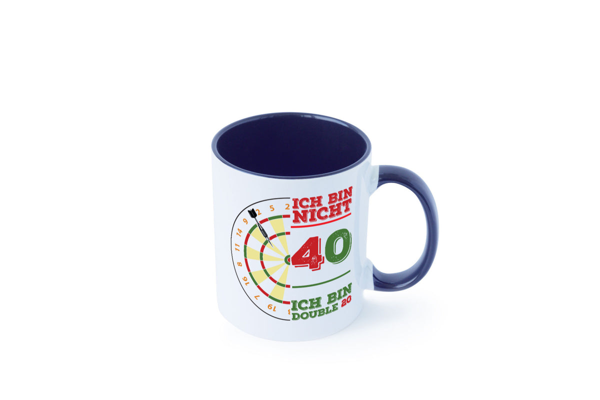 Ich bin nicht 40 double 80 | Dart spieler Geschenkidee Humor Tasse