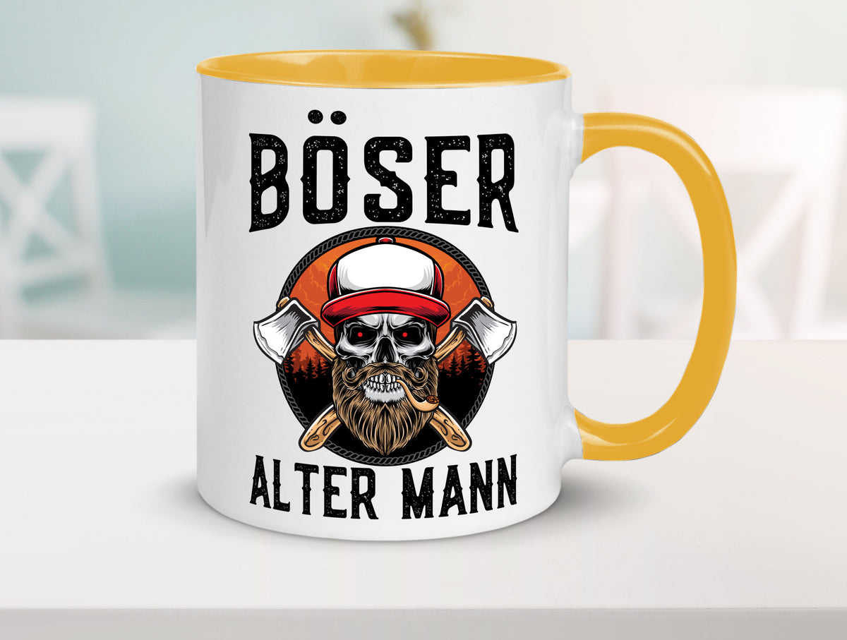 Böser alter Mann Humor Geschenkidee Tasse