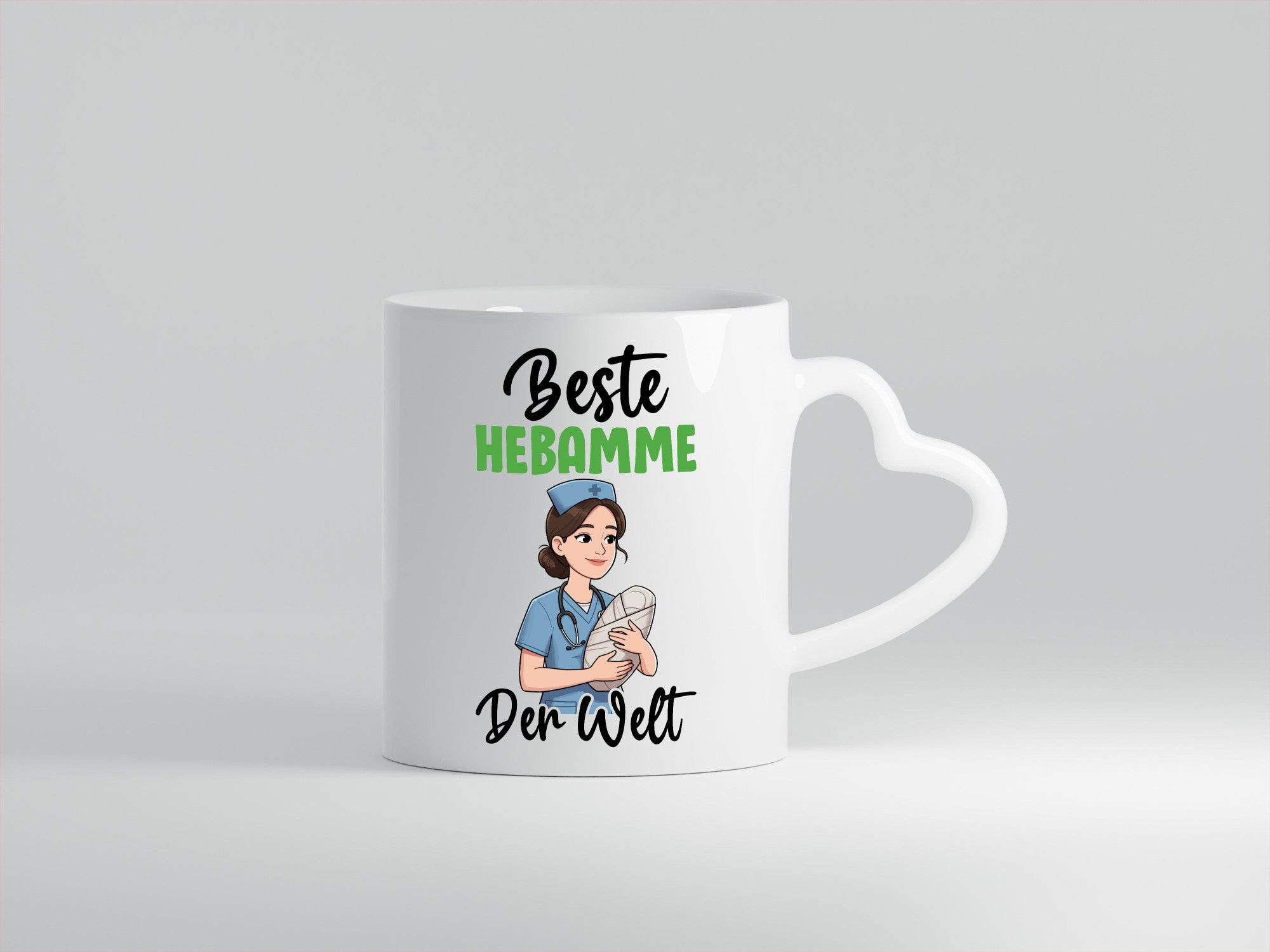 Beste Hebamme | Geburtshilfe v2 lustig Humor Geschenkidee Geschenk Tasse