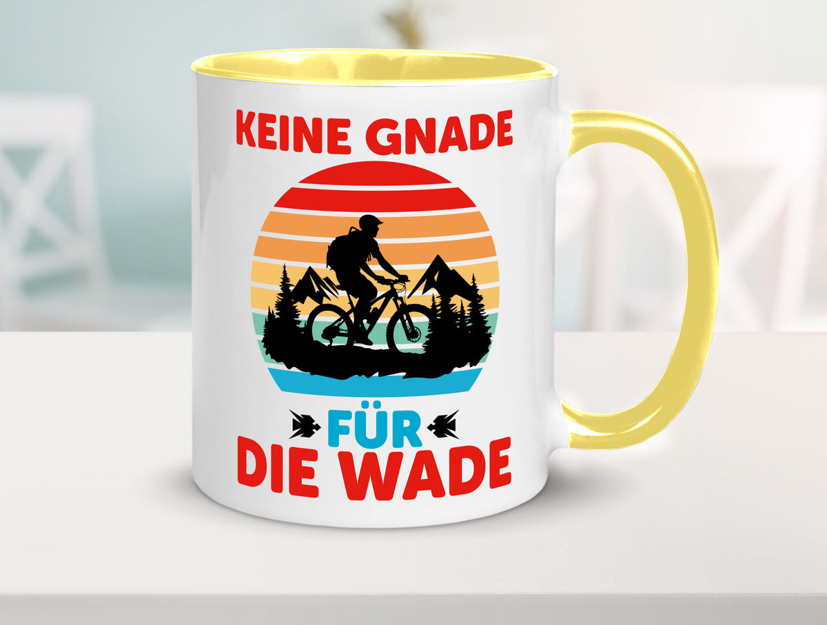 Keine Knade für die Wade | BMX Renrad Biker v2 lustig Humor Geschenkidee Tasse