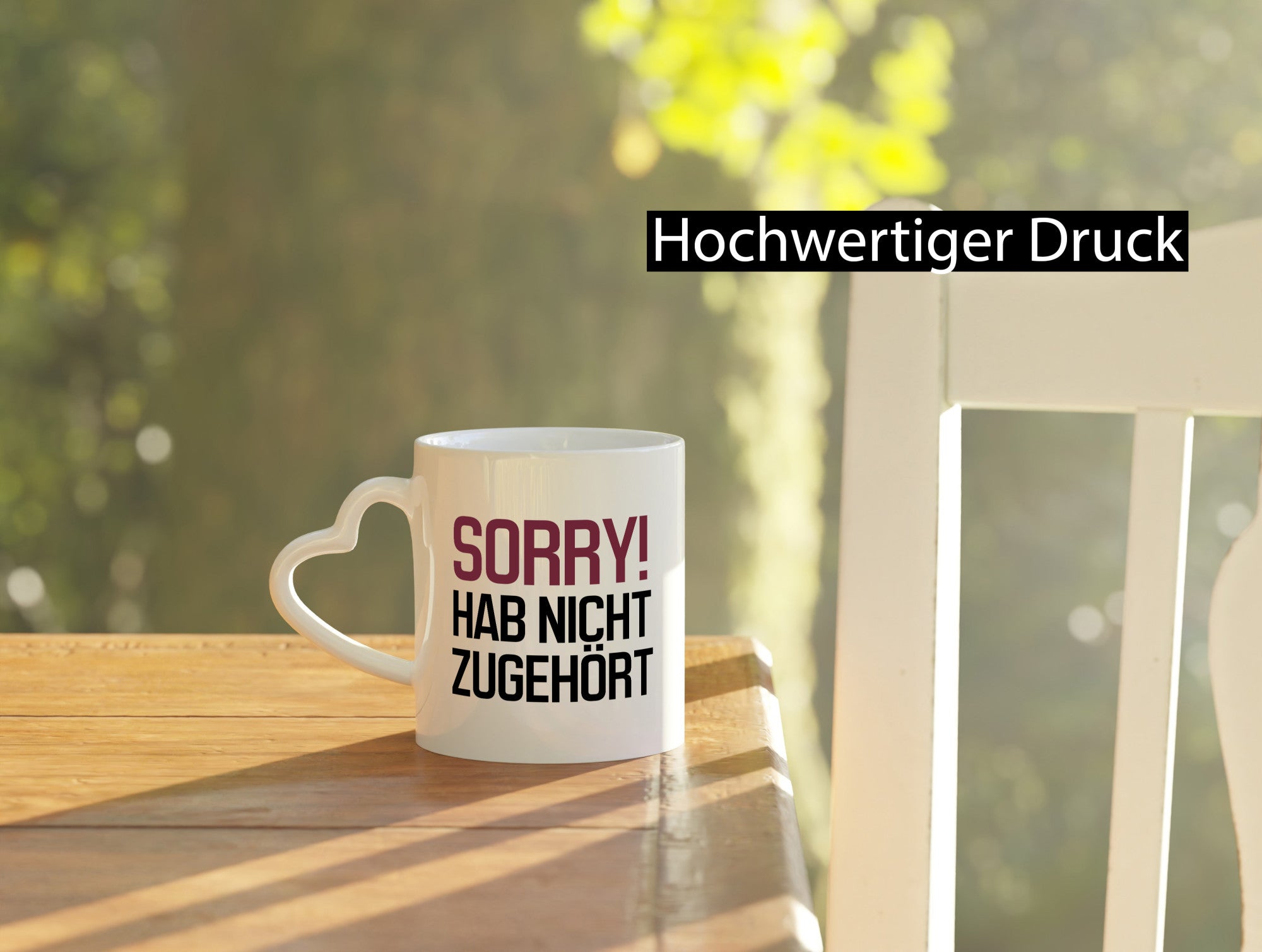 Sorry! Hab nicht zugehört Humor Geschenkidee Tasse