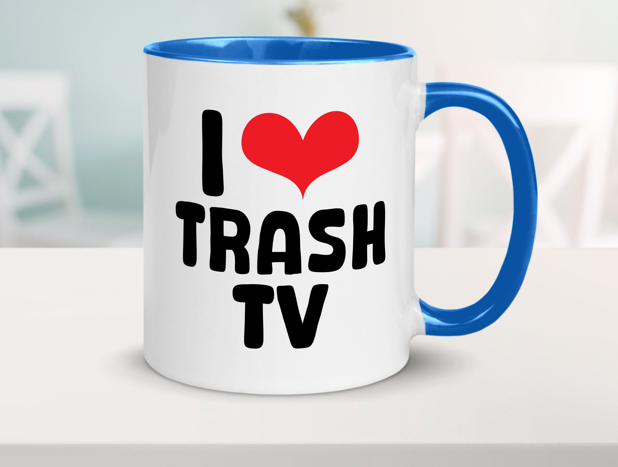 I love Trash TV | v2 lustig Humor Geschenkidee Geschenk Tasse