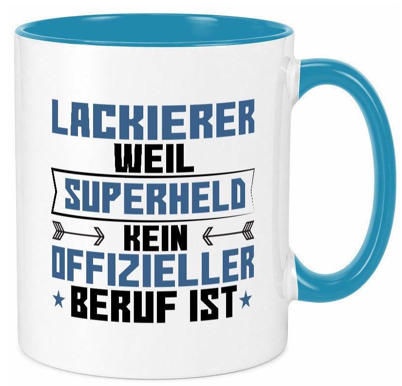 Superheld Lackierer | Definition lackieren lustig Humor Geschenkidee Geschenk Tasse