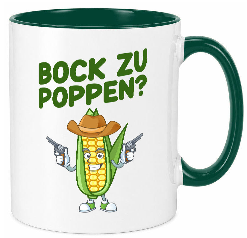 Bock auf Poppen | Mais Lustig Geschenk Humor Geschenkidee lustiger Spruch Tasse