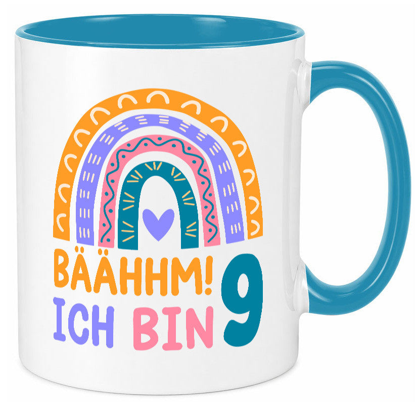 9. Geburtstag | 9 Jahre Regenbogen Bääm Mädchen Geschenk Geschenkidee lustiger