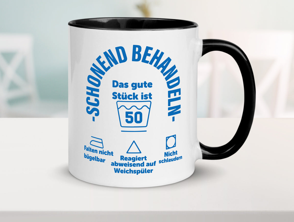 Schonend behandeln | 50 Geburtstag Humor Geschenkidee Tasse