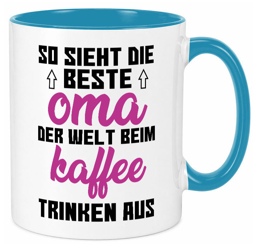 Beste Oma der Welt | Großmutter Tasse lustiger Spruch Geschenk Familie