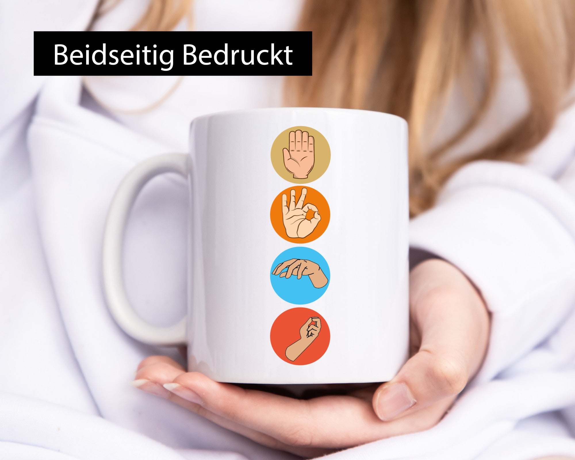 Taucher Tasse | Handzeichen Symbole Tauchen Hobby Humor Geschenkidee