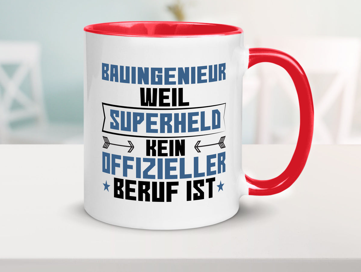 Superheld Bauingenieur | Ingenieur Humor Geschenkidee Tasse