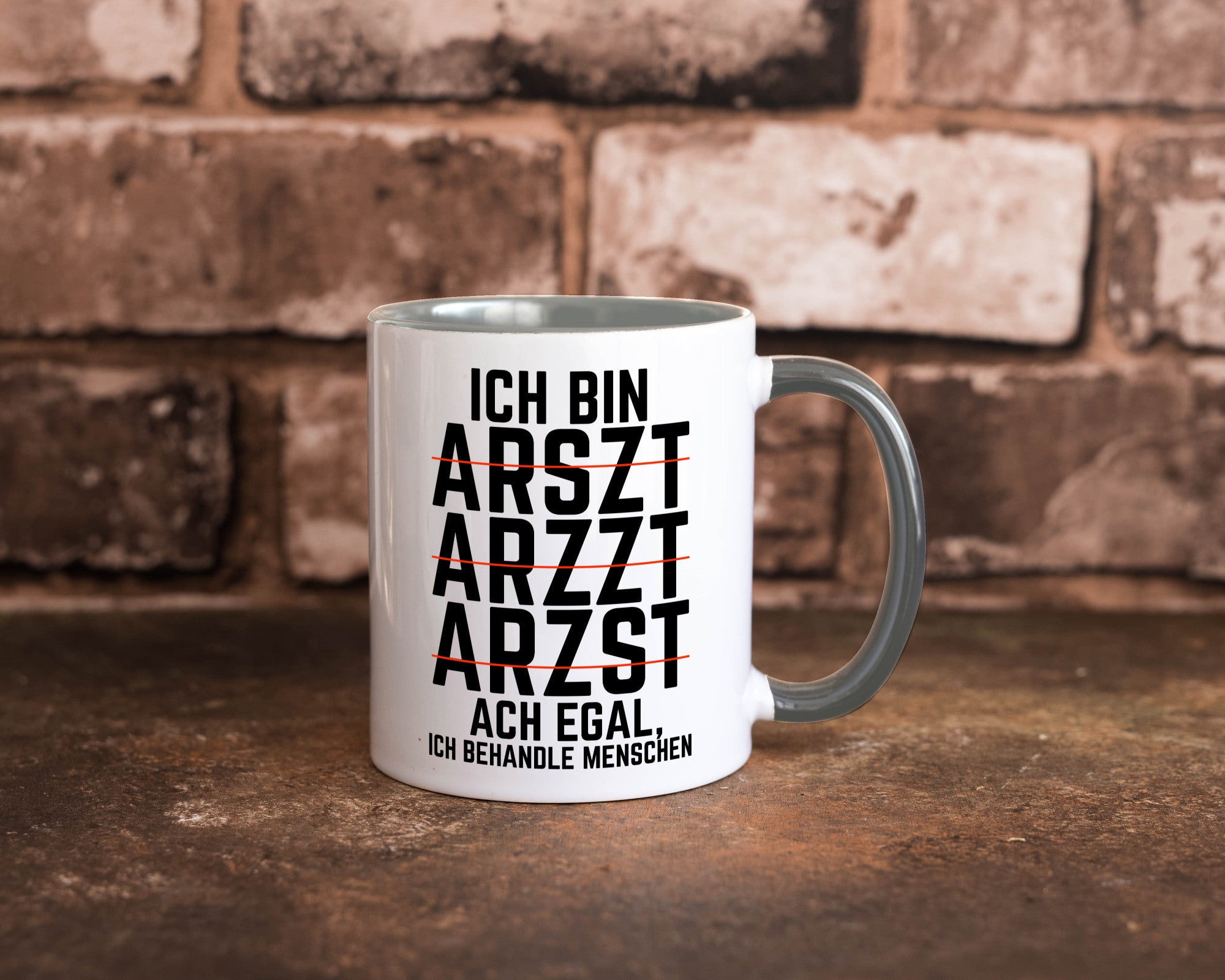 Ich bin Arzt | Rechtschreibung Klinik lustiger Spruch lustig Humor Geschenkidee