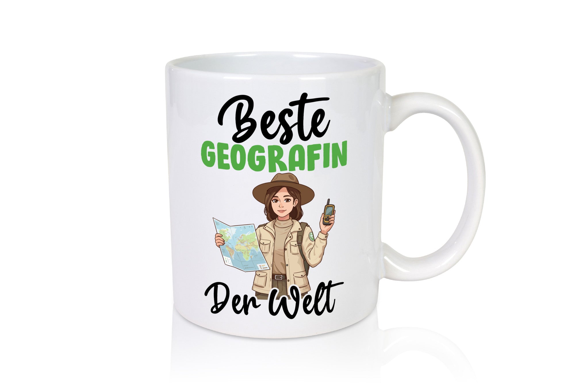 Beste Geografin | Geografie v2 Humor Geschenkidee Tasse