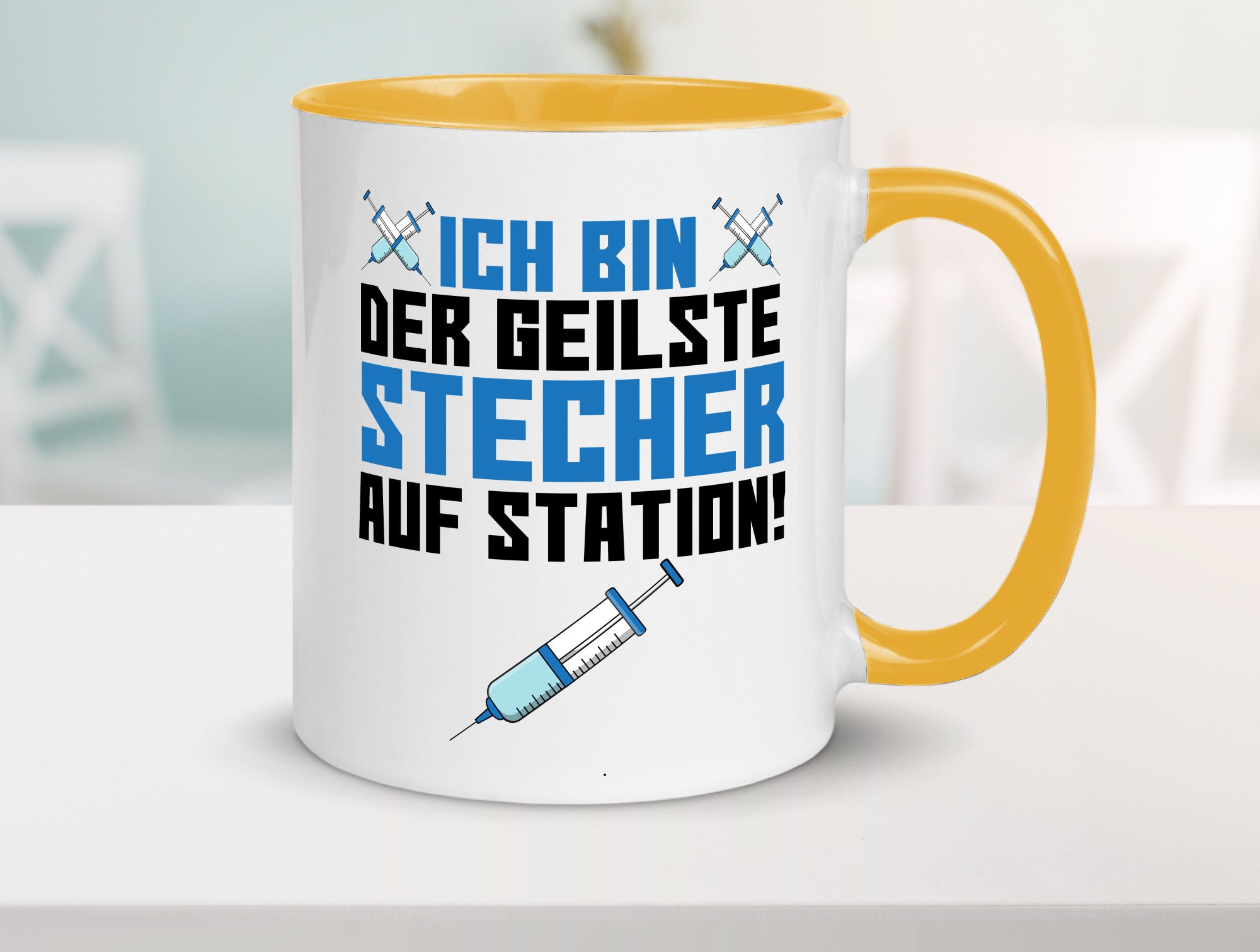 Ich bin der geilste Stecher | Pfleger Arzt Spritze lustig Humor Geschenkidee