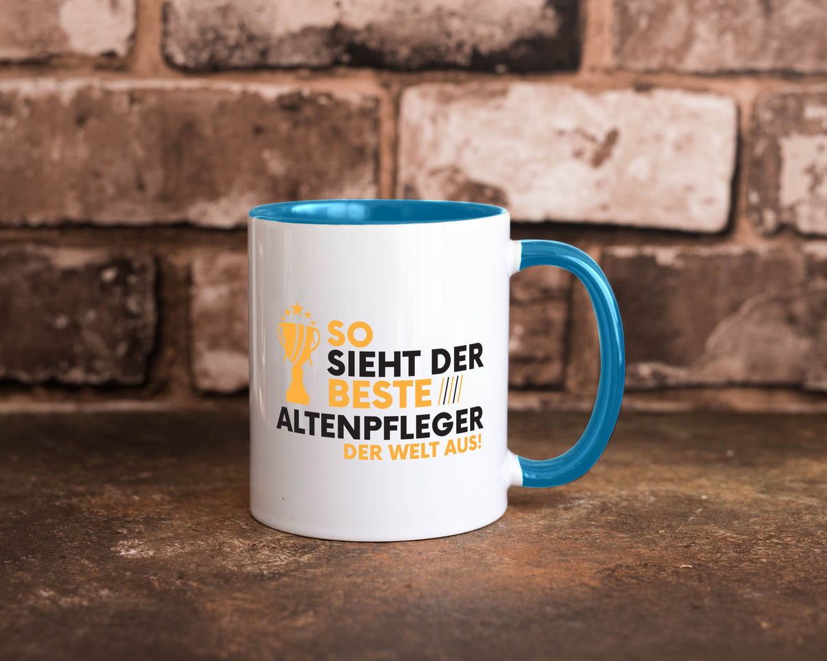 Der Weltbeste Altenpfleger | Pflegepersonal Altenheim lustig Humor Geschenkidee Tasse
