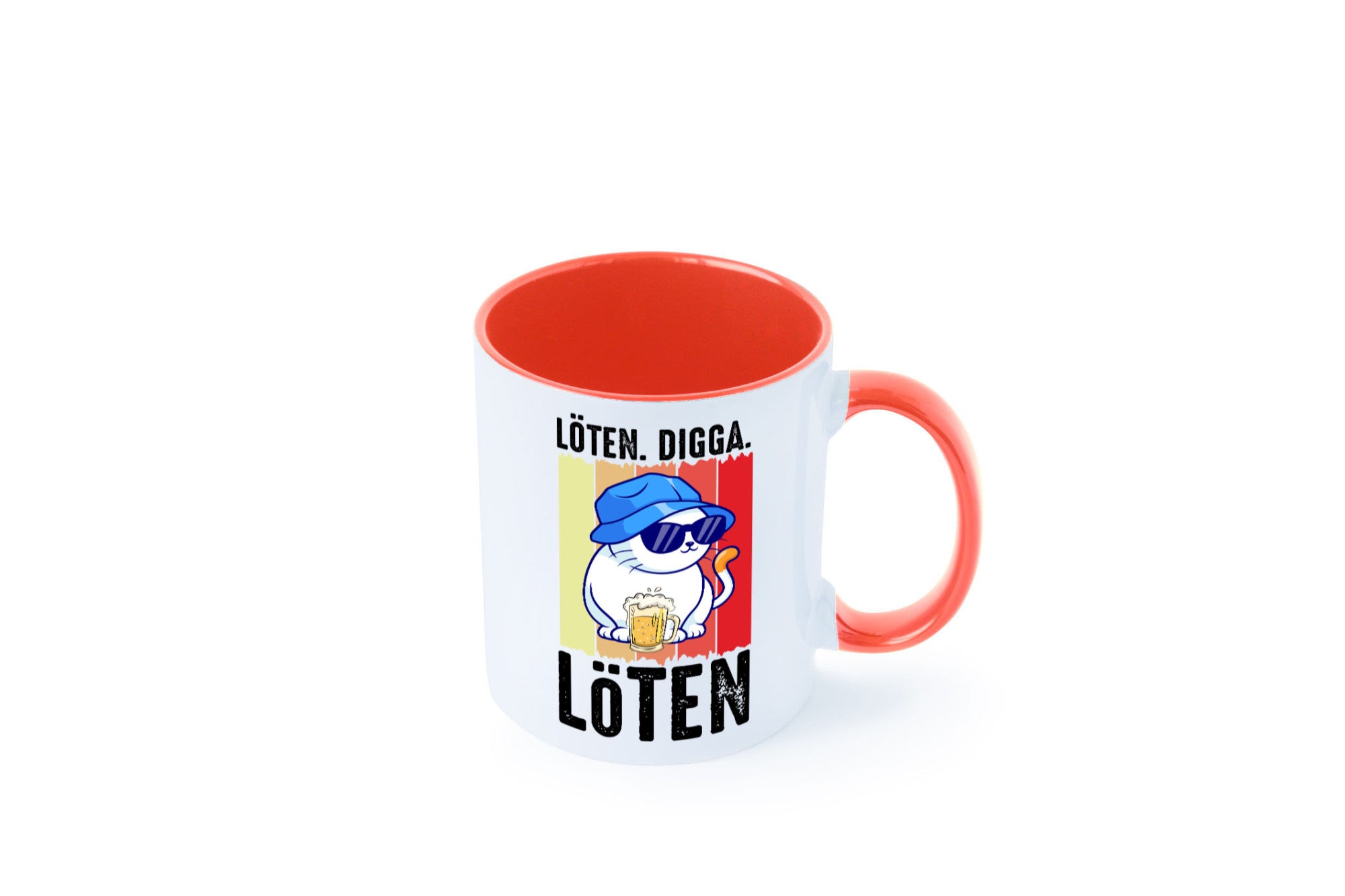 Löten Digga | Katze mit Bier Bierkatze Geschenk Tierliebhaber Humor lustiger