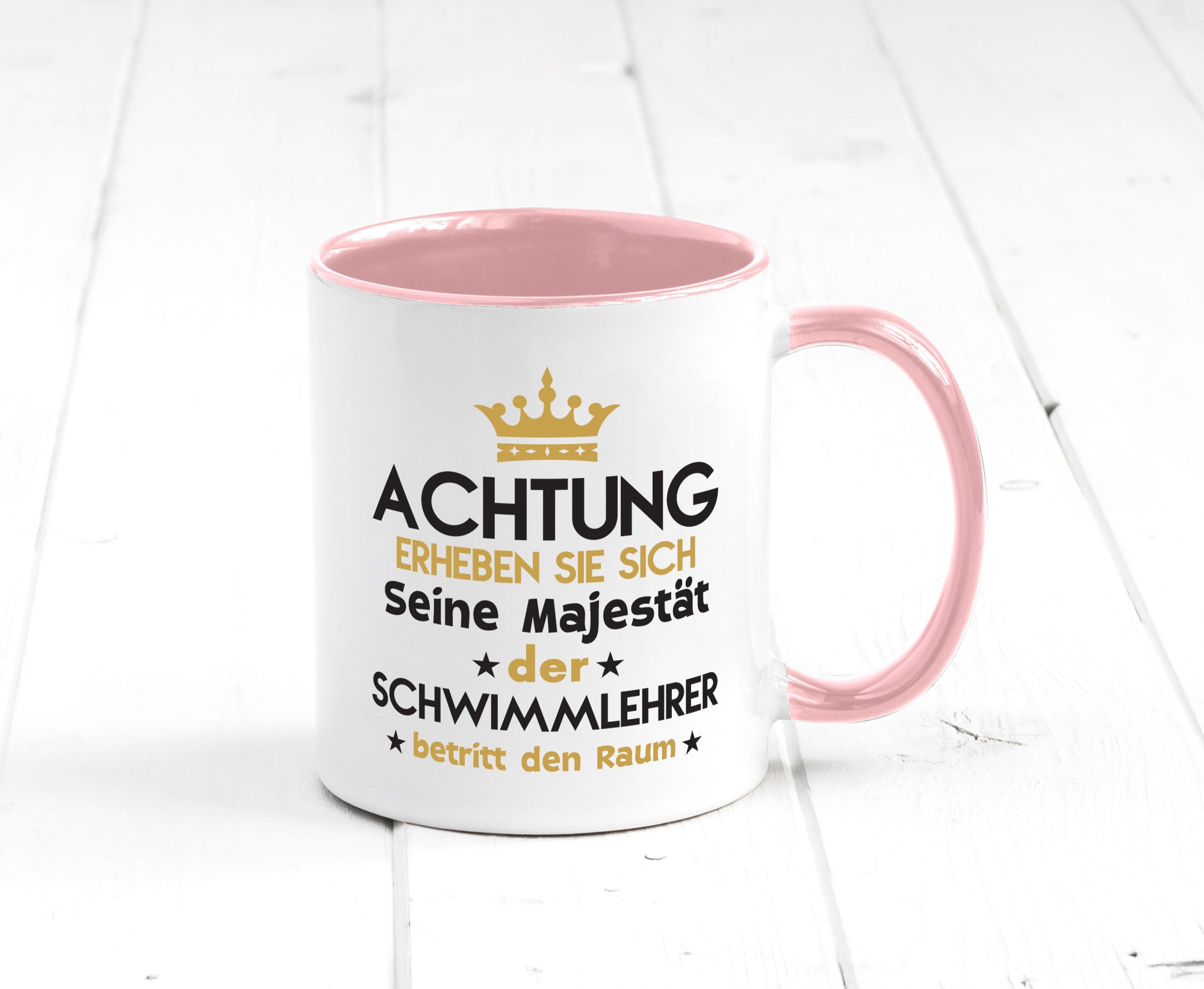 Seine Majestät Schwimmlehrer | Lehrer Schüler schwimmen Geschenkidee Humor Tasse