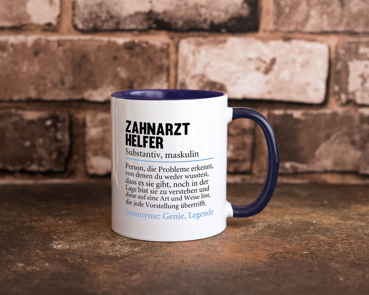 Zahnarzthelfer | Spruch Humor Zahnmedizin Geschenkidee Tasse