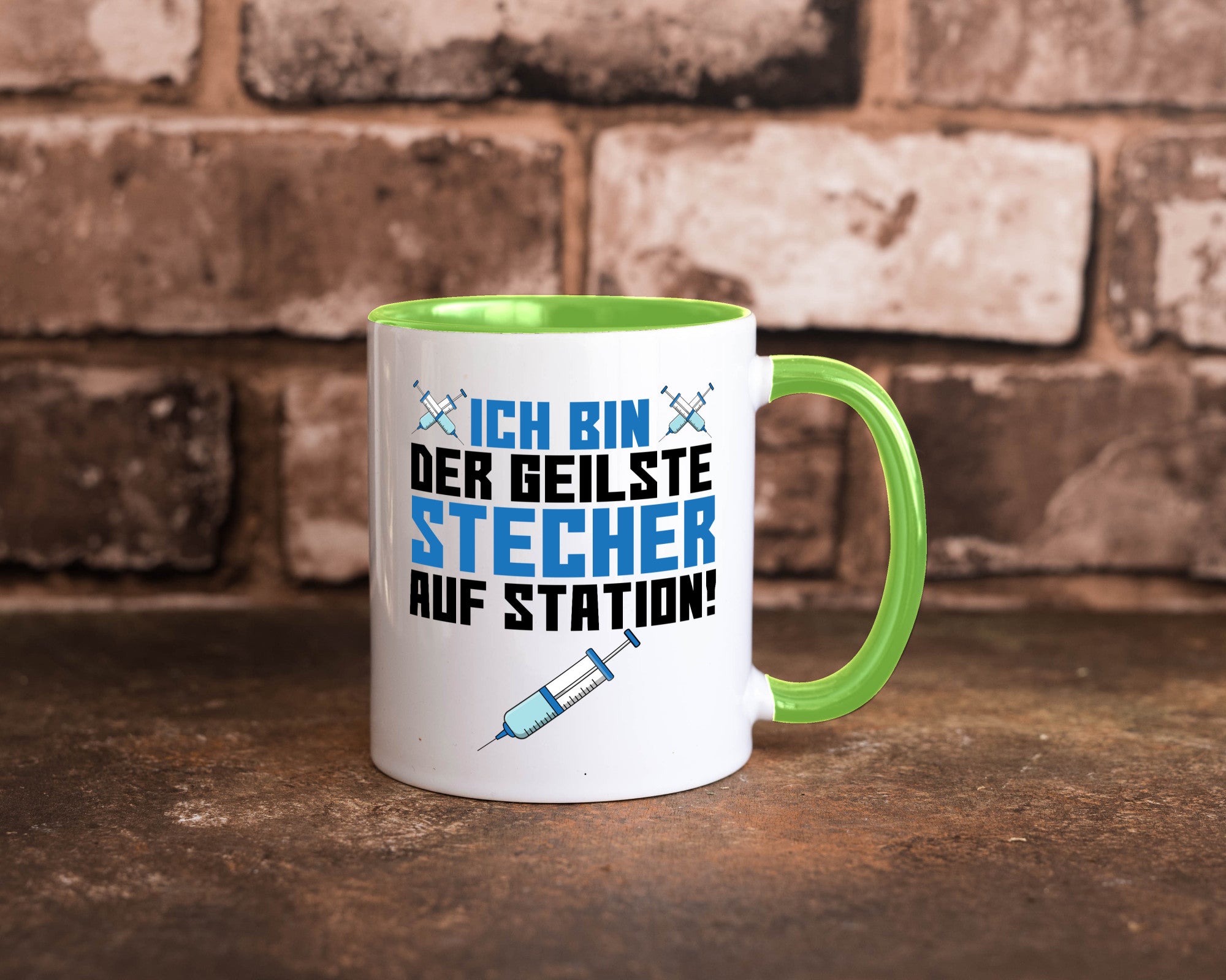 Ich bin der geilste Stecher | Pfleger Arzt Spritze lustig Humor Geschenkidee
