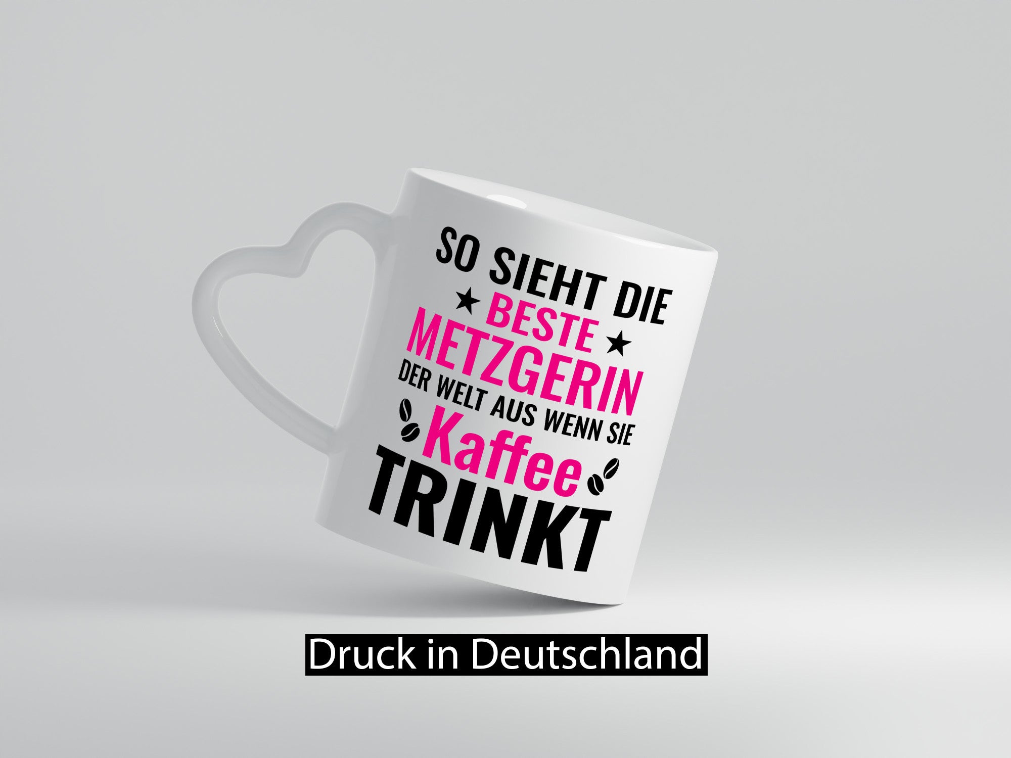 Kaffee trinkt: Metzgerin | Fleischerin Geschenkidee Humor Tasse