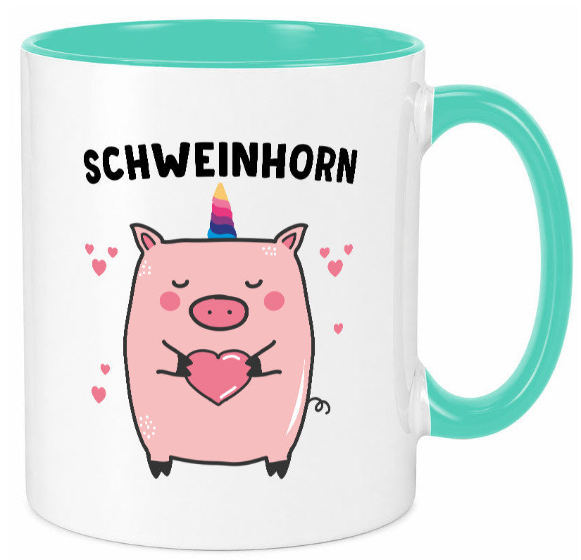 Schweinhorn lustig Humor Geschenkidee Geschenk Tasse