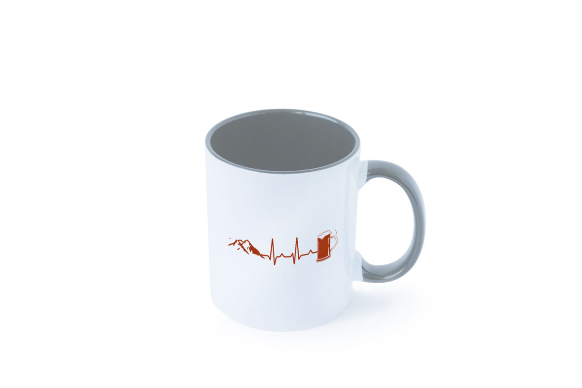 Berge und Bier | Wandern Wanderer Biertrinken Geschenkidee Humor Tasse