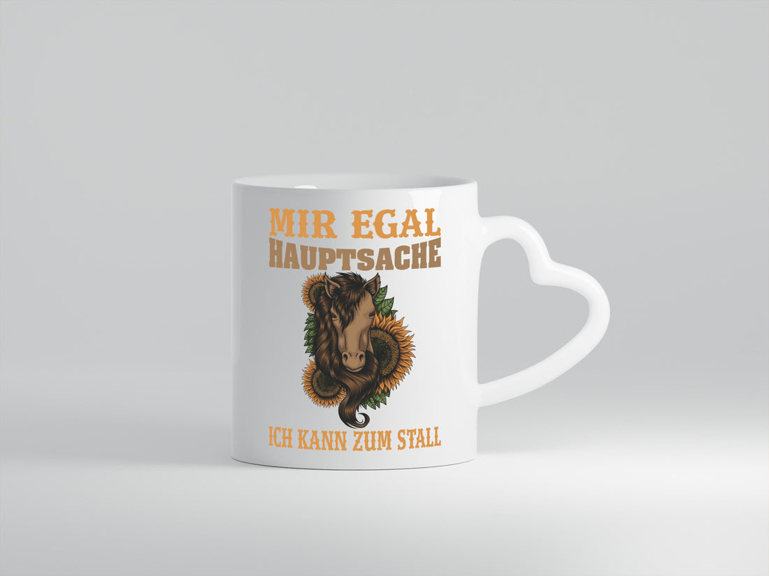 Hauptsache zum Stall | Reiterin Tasse Pferd Reiten Humor Geschenkidee