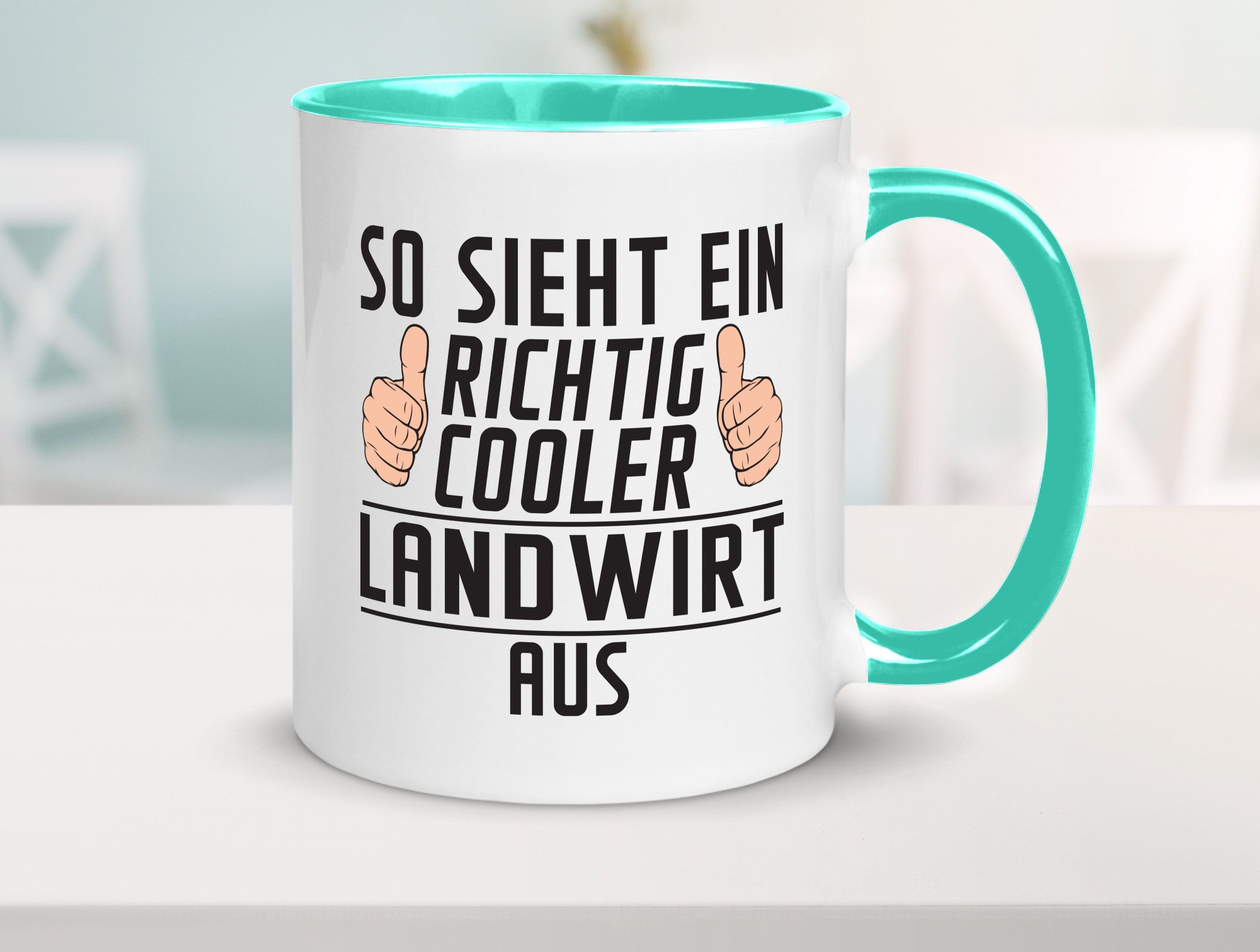 Richtig Cooler Landwirt | Bauer Landwirtschaft lustig Humor Geschenkidee Tasse