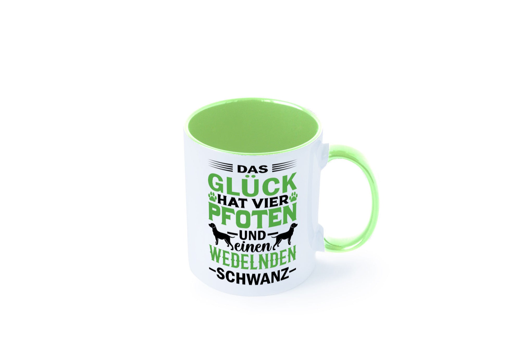 Das Glück hat 4 Pfoten | Hundeliebhaber Ich liebe Hunde Geschenk Tierliebhaber
