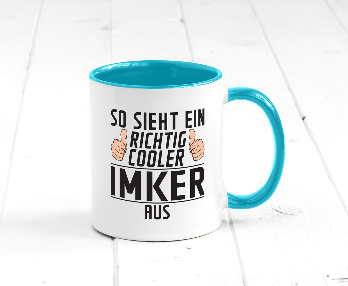 Richtig Cooler Imker | Imkerei Geschenkidee Humor Tasse