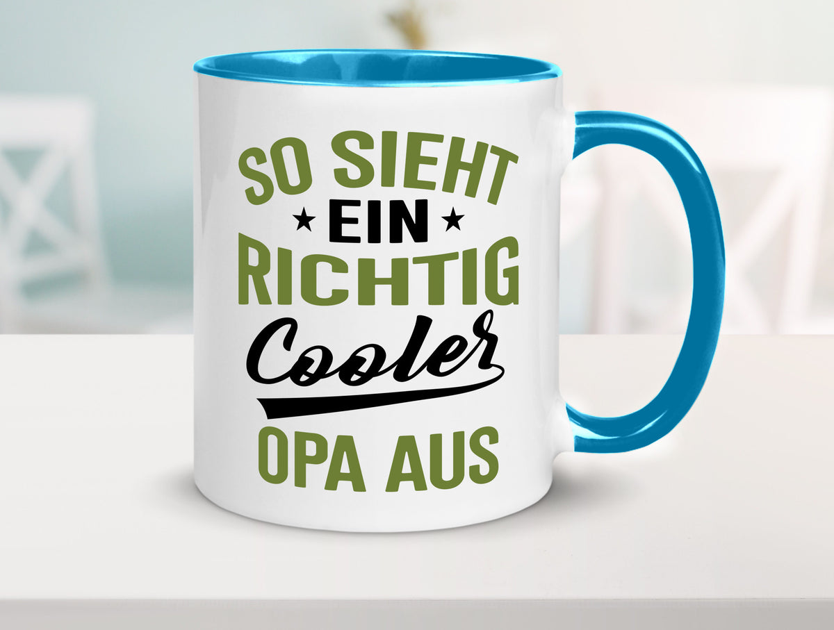 So sieht ein richtig Cooler Opa aus | Großvater Geschenkidee Familie Humor Tasse