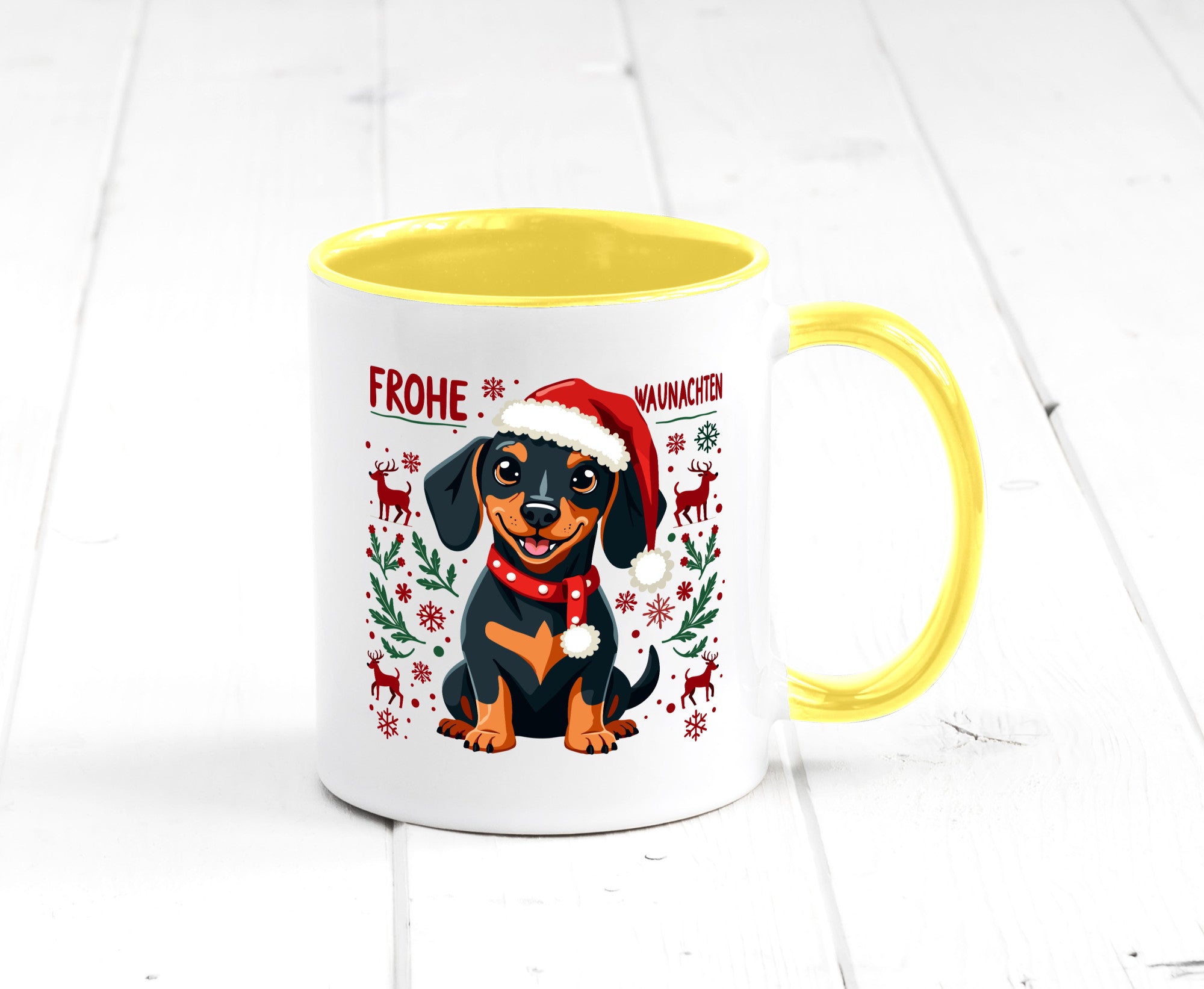 Frohe Waunachten | Ugly Christmas Weihnachtshund v2 Humor Tierliebhaber
