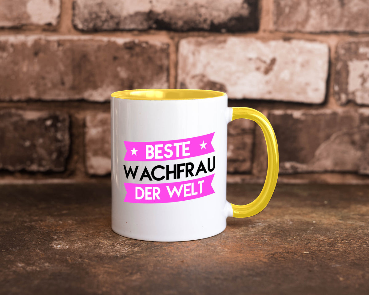Beste Wachfrau | Wachpersonal Nachtwächter Humor Geschenkidee Tasse