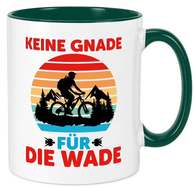 Keine Knade für die Wade | BMX Renrad Biker v2 lustig Humor Geschenkidee Tasse